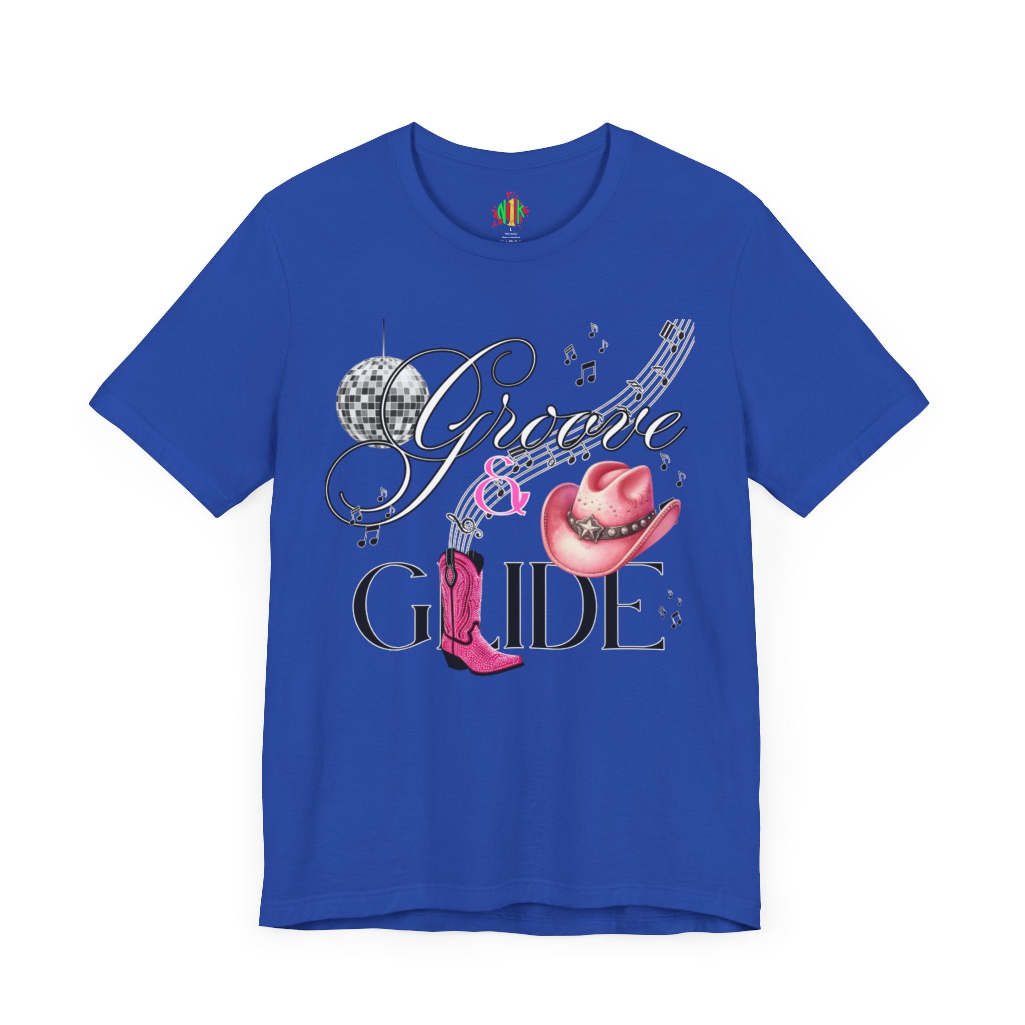Groove and Glide Graphic Tee - Unisex Short Sleeve T-Shirt for Music Lovers